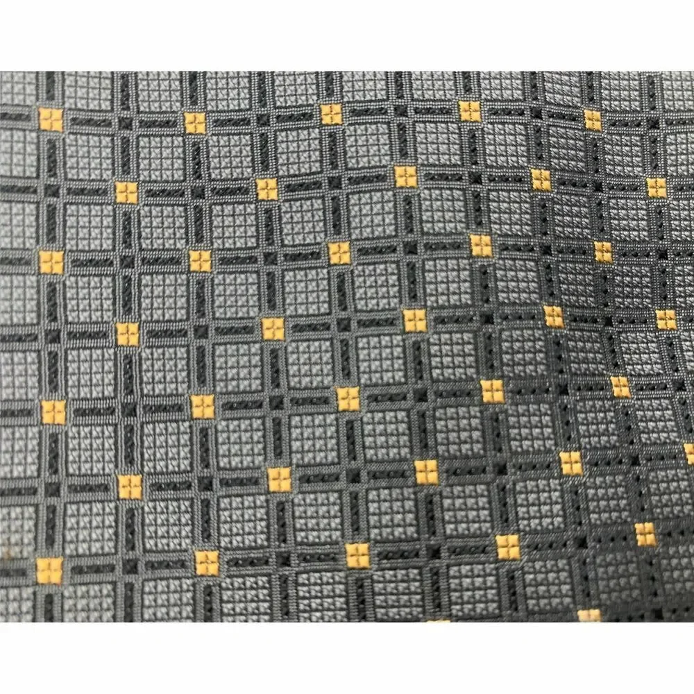 Robert Talbott‎ Tie 100% Silk Necktie Gray Yellow Check Pattern Mens 58